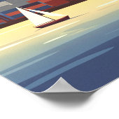Oude Oakland Californië Poster (Hoek)