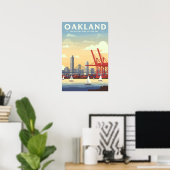 Oude Oakland Californië Poster (Thuiskantoor)