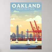 Oude Oakland Californië Poster (Voorkant)