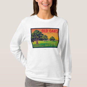 Oude Oaks-parelkrat LabelBryte, CA T-shirt