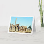 Oude Obelisk in Luxor, Egypte, Kaart (Voorkant)