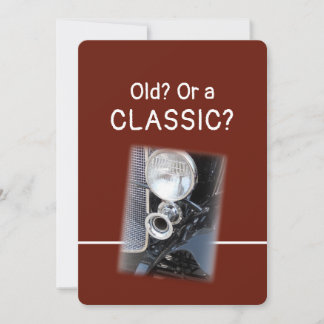 Oude of een Klassieke 1920s Bentley Leuke Verjaard Kaart