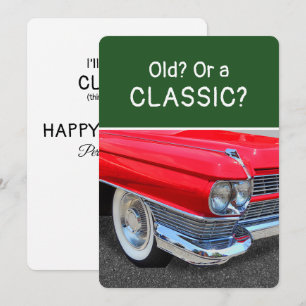 Oude of een Klassieke 1960 Auto Leuk Verjaardagska Kaart