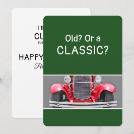 Oude of een Klassieke Auto Verjaardagskaart uit de Kaart