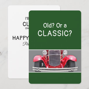 Oude of een Klassieke Auto Verjaardagskaart uit de Kaart