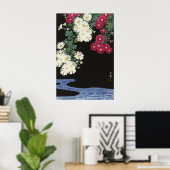 Oude Ohara Koson Chrysanthemum Kunst Poster (Thuiskantoor)