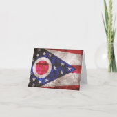 Oude Ohio-vlag; Kaart (Achterkant)