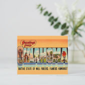 Oude Oklahoma Groet Ansichtkaart Briefkaart (Staand voorkant)