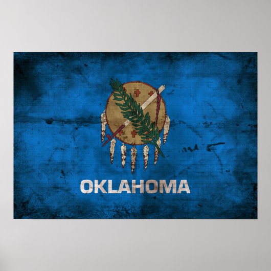 Oude Oklahoma-vlag; Poster (Voorkant)