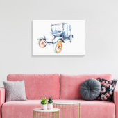 Oude oldtimer. canvas afdruk (Insitu (Woonkamer))