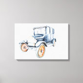 Oude oldtimer. canvas afdruk (Voorkant)