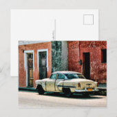 Oude oldtimer op Cuba Briefkaart (Voorkant / Achterkant)