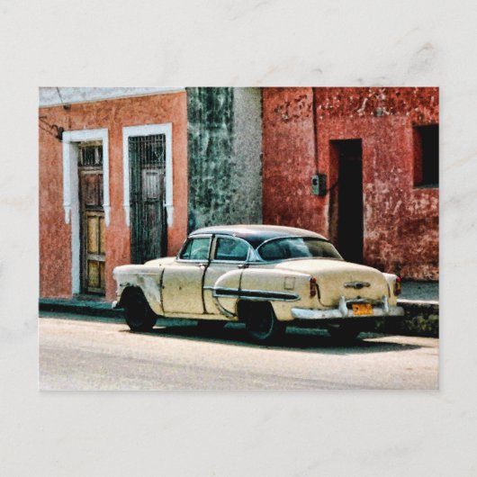 Oude oldtimer op Cuba Briefkaart (Voorkant)