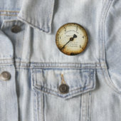 oude oliedrukmeter / instrument / wijzerplaat / me ronde button 5,7 cm (In situ)