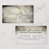 oude olieverandering - troutekaart klantenkaartje (Voorkant / Achterkant)