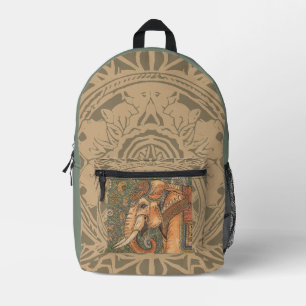 Oude Olifant, Antieke Olifant, Motief Kunst Bedrukte Rugzak