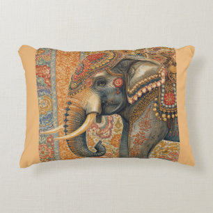 Oude Olifant, Antieke Olifant, Olifant kunst A Accent Kussen