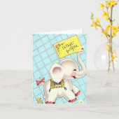 Oude Olifant Kaart (Gele Bloem)