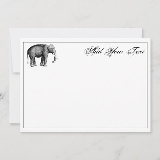Oude Olifant Tekening (Voorkant)