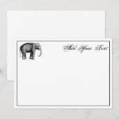 Oude Olifant Tekening (Voorkant / Achterkant)