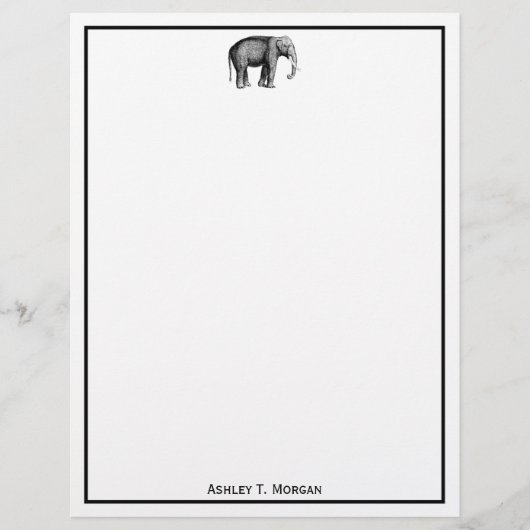 Oude Olifant Tekening (Voorkant)