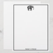 Oude Olifant Tekening (Voorkant / Achterkant)
