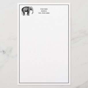 Oude Olifant Tekening Briefpapier