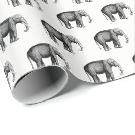 Oude Olifant Tekening Cadeaupapier