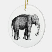 Oude Olifant Tekening Keramisch Ornament (Links)