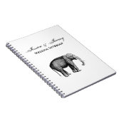 Oude Olifant Tekening Notitieboek (Rechterzijde)