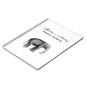 Oude Olifant Tekening Notitieboek (Linkerzijde)