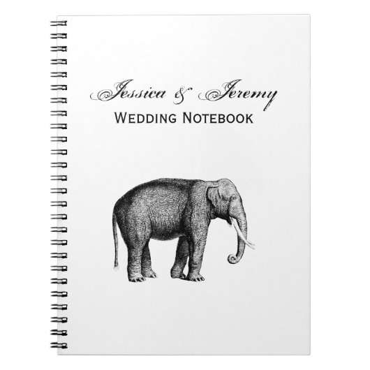 Oude Olifant Tekening Notitieboek (Voorkant)