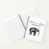 Oude Olifant Tekening Notitieboek (Binnen)