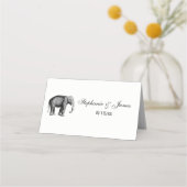 Oude Olifant Tekening Plaatskaartje (Voorkant)