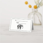 Oude Olifant Tekening Plaatskaartje (Achterkant)