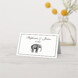 Oude Olifant Tekening Plaatskaartje