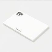 Oude Olifant Tekening Post-it® Notes (Schuin)