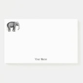 Oude Olifant Tekening Post-it® Notes (Voorkant)