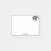 Oude Olifant Tekening Post-it® Notes (Voorkant)
