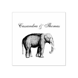 Oude Olifant Tekening Rubberstempel