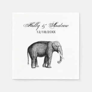Oude Olifant Tekening Servetten