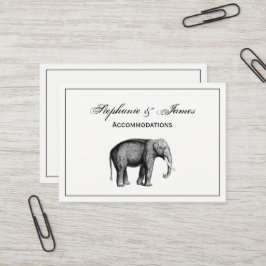 Oude Olifant Tekening Visitekaartje