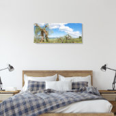 Oude olijfbomen in een landschap in Toscane Canvas Afdruk (Insitu (Slaapkamer))