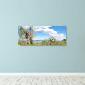 Oude olijfbomen in een landschap in Toscane Canvas Afdruk (Insitu (Houten vloer))