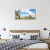 Oude olijfbomen in een landschap in Toscane Canvas Afdruk (Insitu (Slaapkamer))