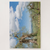 Oude olijfbomen in een landschap in Toscane Legpuzzel (Verticaal)