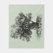 Oude olijfboom fleece deken (Voorkant)