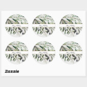 Oude Olijftak Prettig Kerstfeest Ronde Sticker (Vel)