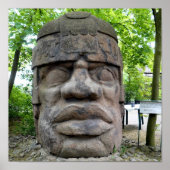 Oude Olmec hoofd! Poster (Voorkant)
