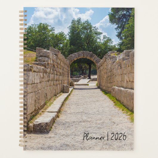 Oude Olympia Griekenland 2026 Planner – Geboortepl (Voorkant)